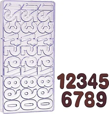 Produktbild von Schokoladenform aus Polycarbonat DIGITS