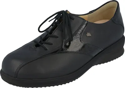 Immagine prodotto di Finn Comfort, Beirut, donna, scarpe stringate, nero, pelle, NUOVO - scarpe da donna Scarpe stringate comode, nero