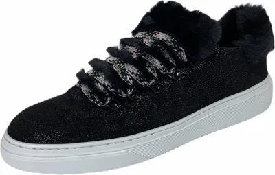 Produktbild von C05 Turnschuhe donna HOGAN H365 WINTERY schwarz Wildleder glittery Schuhe Frauen