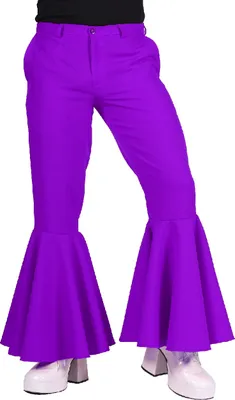 Produktbild von T2946-0900-L lila Herren Schlaghose Discohose Hippiehose Gr.L