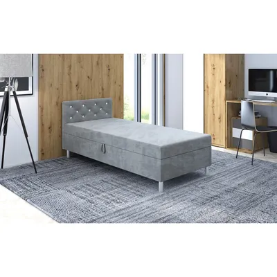 Obrázek produktu pro Jednolůžková postel 120x195 PIXI 1 - šedá