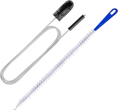 Productafbeelding van PolkaHome® Afvoerreiniger Set – 2-delige set leidingreinigingsspiralen, afvoerborstel voor buizen, sifon, badkamer, keuken, gootsteen
