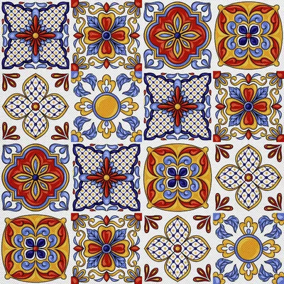 Image de OUTDOOR DECOSTOFFS OXFORD - Motif majolique espagnole
