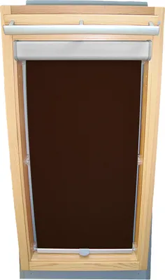Produktbild von Rollo für VELUX Dachfenster THERMO Komfort Premium mit Blende und Haltekrallen VL Y/VU Y/VKU - Y65 - Dunkelbraun