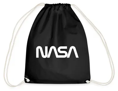 Produktbild von Spreadshirt NASA Logo Turnbeutel, One size, Schwarz