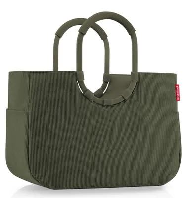 Produktbild von Reisenthel loopshopper L, Grün, Aluminium, Stoffbeutel, Muster, Punktmuster, 25 l