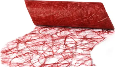 Produktbild von DecoHomeTextil Sizoweb® Wave Tischläufer Tischband The Original from Holland Dekoration Dekor Rot 30 cm x 2500 cm