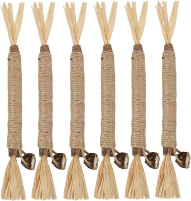 Produktbild von Katzenspielzeug 6 Stück, Silvervine und Sisal, Zahnpflege, für Katzen