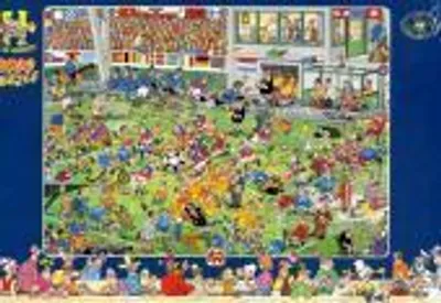 Produktbild von Jumbo Spiele 1110100037 Jan van Haasteren Der Käsemarkt + Die Segelregatta 2x1000 Teile Puzzle
