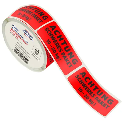 Image de AVERY Zweckform 7254 AVERY Zweckform Rouleau d'étiquettes "ATTENTION PAQUET LIQUIDE