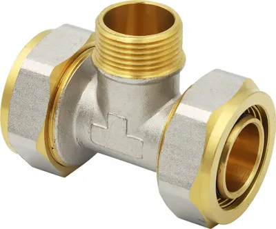 Produktbild von Klemmring Schraubfitting T-Stück 32x3 mm 3/4 Zoll Aussengewinde
