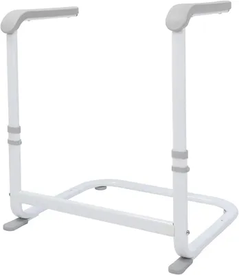 Immagine prodotto di Supporto per alzarsi dal divano - Ausilio per anziani - Regolabile in altezza su 6 posizioni - Acciaio inossidabile - 62 × 49,5 × 67,8–80,3 cm - 6 kg