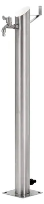 Produktbild von Edelstahl Garten-Wassersäule Rund 95 cm Wasserzapfstelle