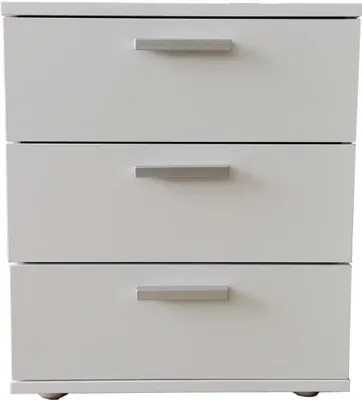 Produktbild von Nachtkommode 3 Schubladen Nina Weiß