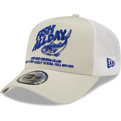 Zdjęcie produktu dla Czapka z daszkiem New Era A-Frame Outdoor Trucker Cap - FISH FRIDAY stone