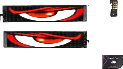 Obrázok produktu pre LED displej, programovateľný bežiaci text, ovládaný cez Bluetooth, čierny