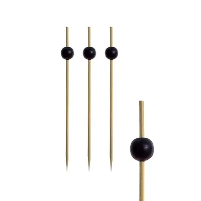 Produktbild von Papstar Fingerfood - Spieße 12,5 cm "Black Pearl", 6 x 250 Stück