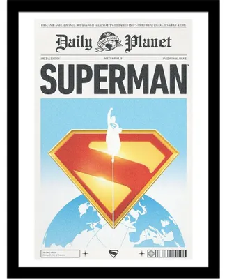 Image de Superman - Poster encadré "Daily Planet" PM12004 (taille unique) (Coloré)
