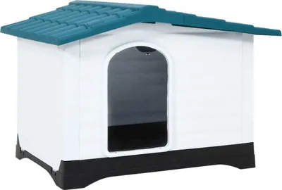 Produktbild von "SALE 2026"Hundehütte Blau 90,5x68x66cm Polypropylen NEU478264 - Hunde-Transportboxen
