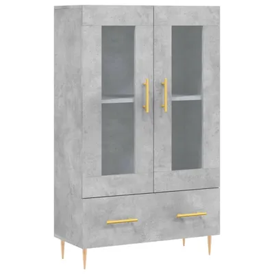 Immagine prodotto di Credenza Grigio Cemento 69,5x31x115 cm in Legno Multistrato