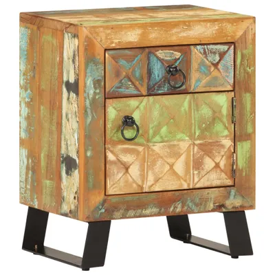 Image de Table de chevet 40 x 30 x 50 cm Bois de récupération massif
