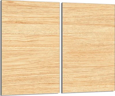 Obrázek produktu pro Krycí desky na sporák 2 kusy 30x52 Skleněný kryt varné desky, dřevo Béžová barva