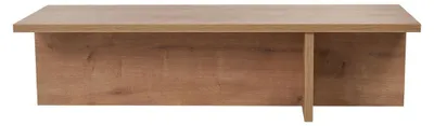 Image de CALICOSY - Table basse avec plateau rectangulaire et pied asymétrique L120 cm - HARBOR