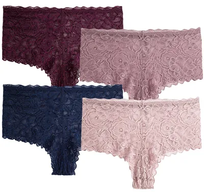 Produktbild von Damenunterwäsche - Spitzenwäsche Größe S - Slip 4 Stück - Brazilian Slip