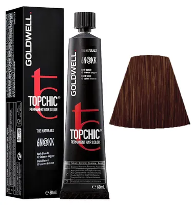 Produktbild von Goldwell Topchic Elumenated, Kastanienbraun, 6N@KK, Dark Blonde Elumenated Intense Copper, Unisex, 60 ml, Alle Haare