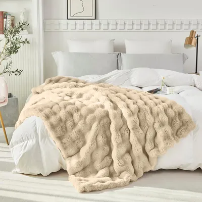Zdjęcie produktu dla Camel przytulny koc pluszowy koc na sofę super miękki koc flanelowy koc na kanapę koc na sofę koc na łóżko sofa sypialnia biuro 160x200cm