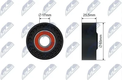 Produktbild von NTY RNK-ME-053 Spannrolle Keilrippenriemen 65mm passend für MERCEDES-BENZ C-Klasse Limousine (W204) C-Klasse T-modell (S204) E-Klasse Limousine (W212)