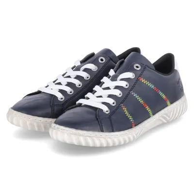 Zdjęcie produktu dla Rieker Low Sneaker damskie skóra syntetyczna niebieski rozmiar: 37