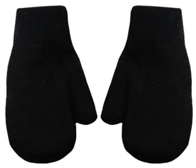 Produktbild von 1 Paar Damen-Fäustlinge, doppellagig, niedlich, dehnbar, weich, dick, kältebeständig, einfarbig, Herbst-Winter-Handschuhe für Mädchen zum Reiten