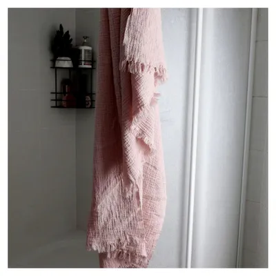 Produktbild von Püskül - Extra weiche Musselin-Handtücher für Erwachsene - 100 % türkische Baumwolle Sauna-Hamam-Tuch für Damen und Herren - 85 x 170 cm (Hell-Pink, 2)
