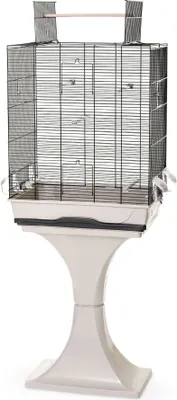 Image de Cage Perruche Canaris avec support & siège extérieur