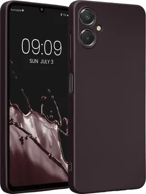 Produktbild von kwmobile Handyhülle für Samsung Galaxy A06 Hülle - weiche Silikon Case metallisch schimmernd - Schutzhülle Cover - Metallic Brombeere