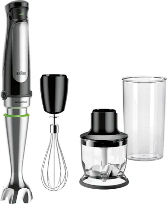 Image de BRAUN MQ 7025X Multi Quick 7 Set mixeur plongeant acier inoxydable/noir NOUVEAU