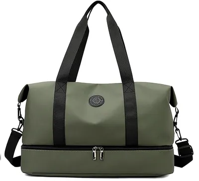 Produktbild von Reisetasche Sporttasche Fitnesstasche,Große Umhängetasche mit Schuhfach&Nassfach (Atmungsaktiv, wasserdicht, verschleißfest, großes Fassungsvermögen)