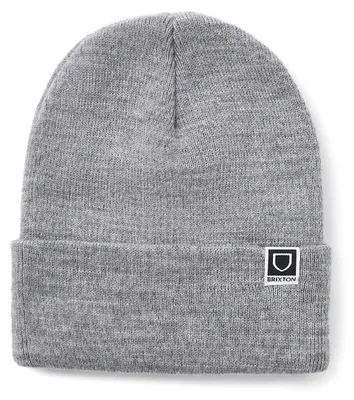 Imagen del producto de Gorro tipo "watch cap" uni Brixton, modelo Harbor Beta, color gris claro jaspeado, talla única