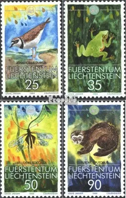 Produktbild von Briefmarken Liechtenstein 1989 Mi 967-970 (kompl.Ausg.) postfrisch Naturschutz