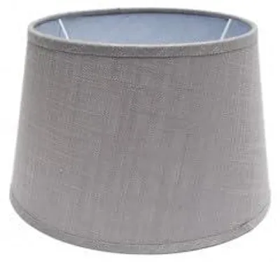 E27 Lampenschirm Agueda, Grau, konisch, 20x15x12 cm