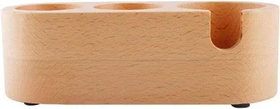 Immagine prodotto di Portafiltro da 58 mm con base in legno e cuscinetti antiscivolo - Per una facile preparazione del caffè
