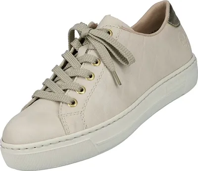 Produktbild von Rieker Damen Schnürschuh Sneaker Halbschuh L9800, Größe:36 EU, Farbe:Beige