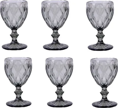 Immagine prodotto di Bicchieri da vino Schäfer Diamond - Set perfetto di 6 bicchieri da vino bianco da 250 ml antracite
