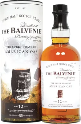 Produktbild von Balvenie 12 Years American Oak + Box 700ml 43% Vol.