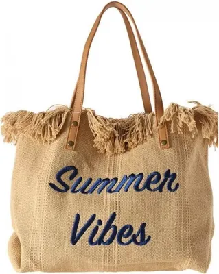 Zdjęcie produktu dla TORBA PLAŻOWA BOHO Z frędzlami brąz TP11BR