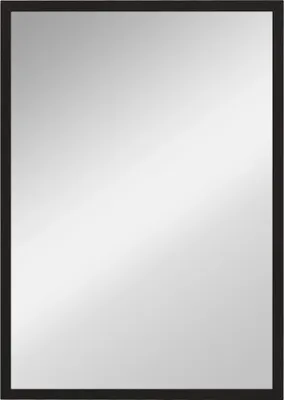Obrázek produktu pro Dekorativní nástěnné zrcadlo - Obdélníkové zrcadlo - 50 x 70 cm - Černý rám