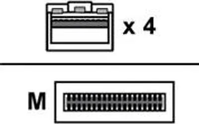 Image de Mellanox Technologies MFA7A50-C005, 5 m, QSFP28, 4x SFP28