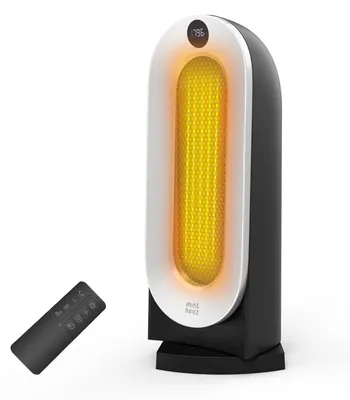 Produktbild von Ventilatorheizung, elektrisch - 2000 W, grau-schwarz - PTC-Keramik-Heizelement - 3 Heizstufen - Für den Innenbereich, Schlafzimmer, Büro
