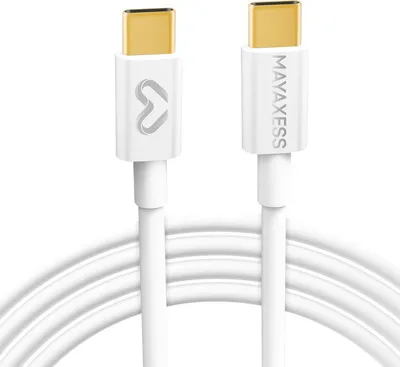 Zdjęcie produktu dla Mayaxess, kabel USB-C do USB-C 1 m do Samsung Galaxy S25 Ultra, biały